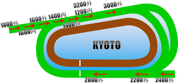 京都競馬場の芝コース