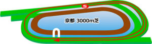 京都競馬場の芝3000mコース